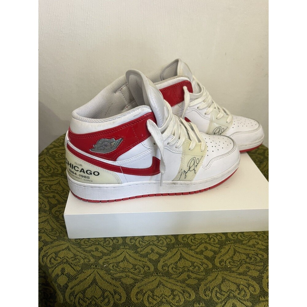 Air Jordan 1 Mid SS (GS) White and Red Size 6.5